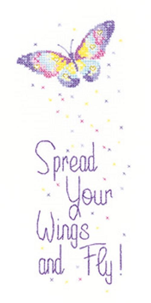 Heritage Crafts Cross Stitch Kit - Spread your Wings (Aida)