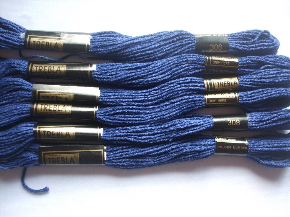 Trebla Embroidery Thread - 6 Skeins 8m each