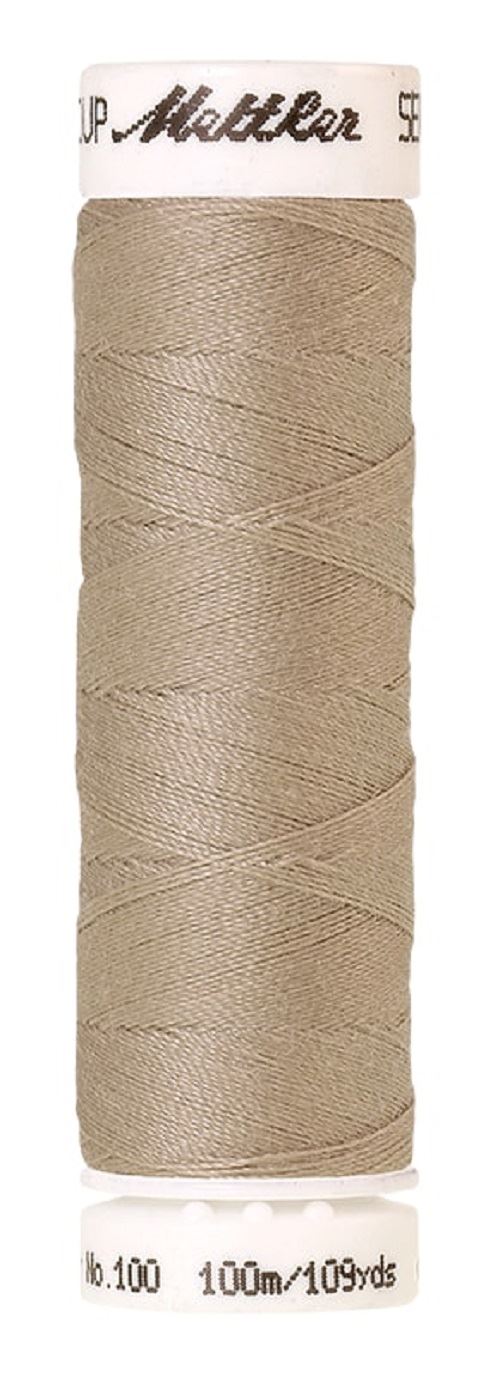 Mettler Seralon Universal 100m Sewing Thread Mostly Browns