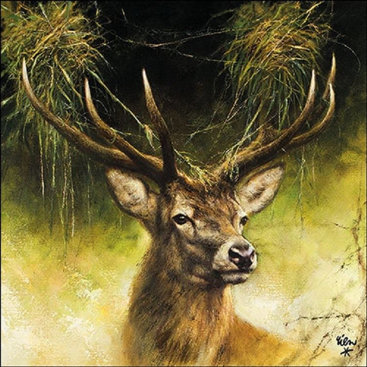 4 x Paper Napkins -Proud Deer - Ideal for Decoupage / Napkin Art