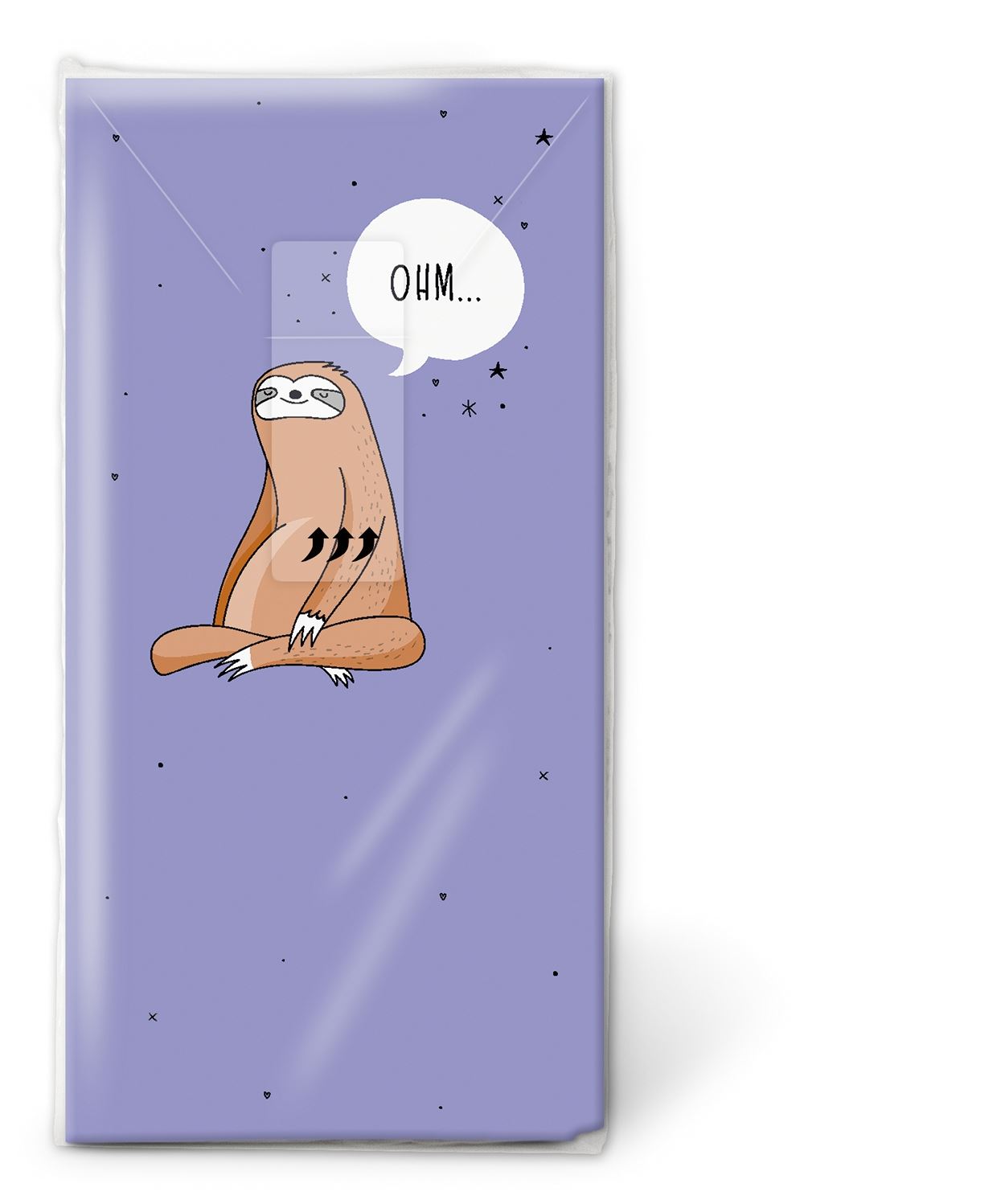 Ohm Sloth - Novelty Paper Tissues Handbag / Pocket Sized