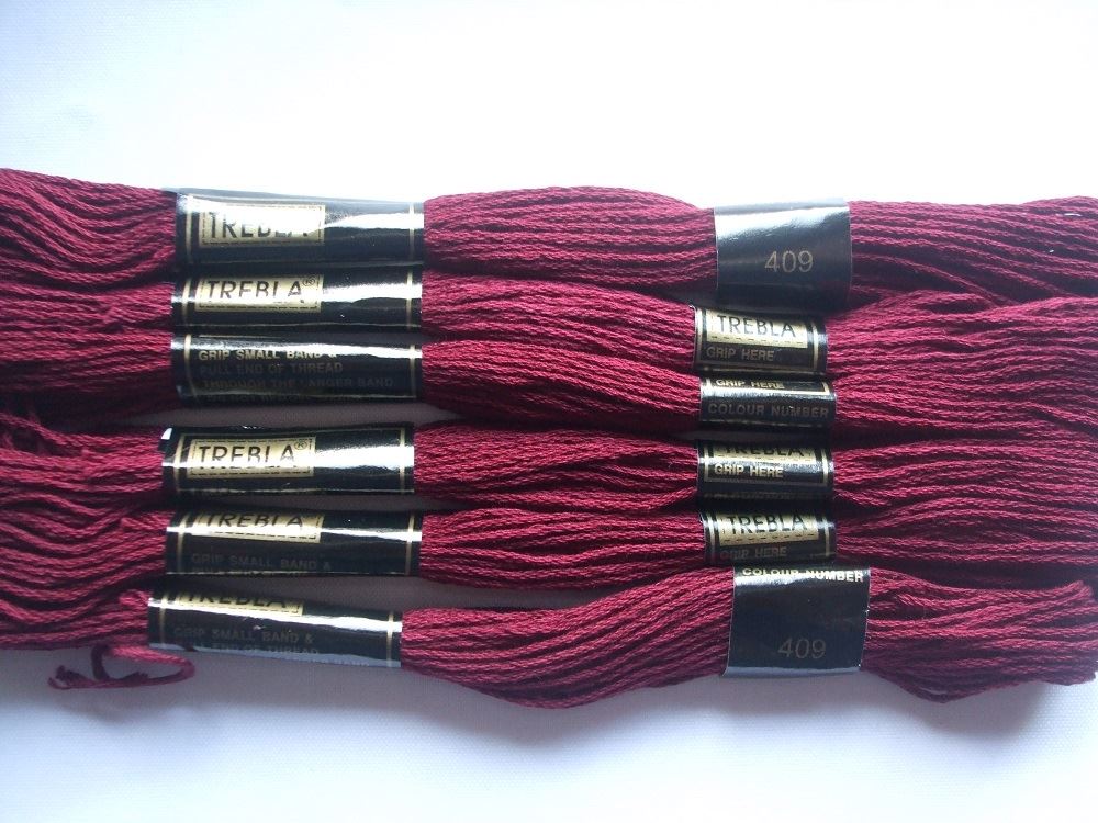 Trebla Embroidery Thread - 6 Skeins 8m each