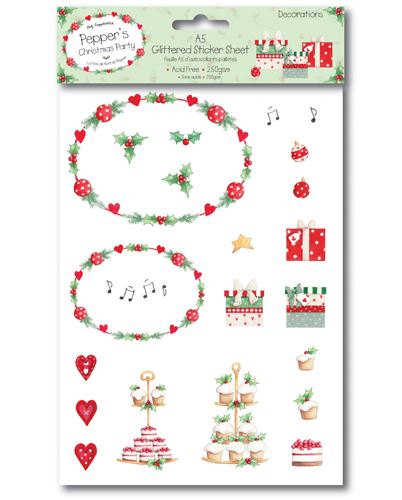 Peppers Christmas Party Sticker Pack - Decorations