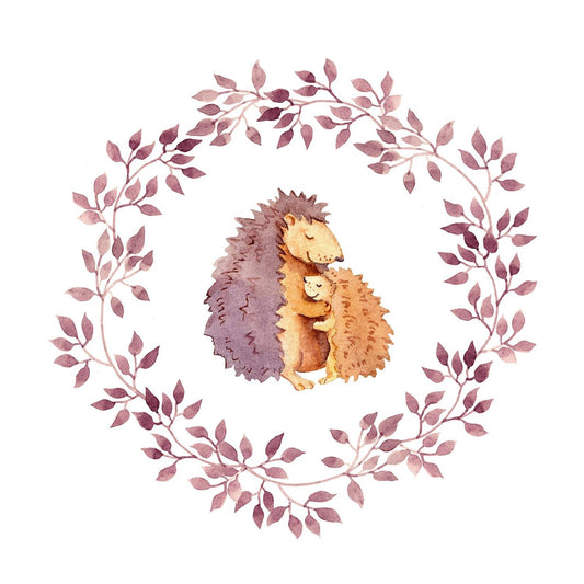 4 x Paper Napkins - Mother Hedgehog - Ideal for Decoupage / Napkin Art