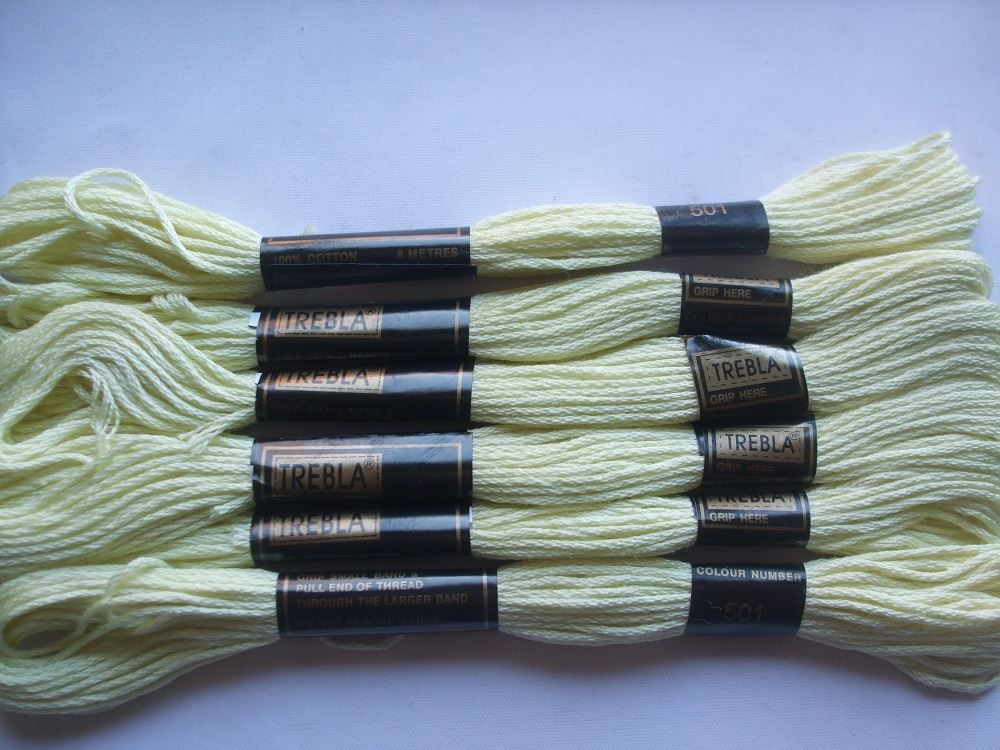 Trebla Embroidery Thread - 6 Skeins 8m each