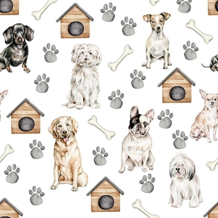 4 x Paper Napkins - Pet Dogs - Ideal for Decoupage / Napkin Art