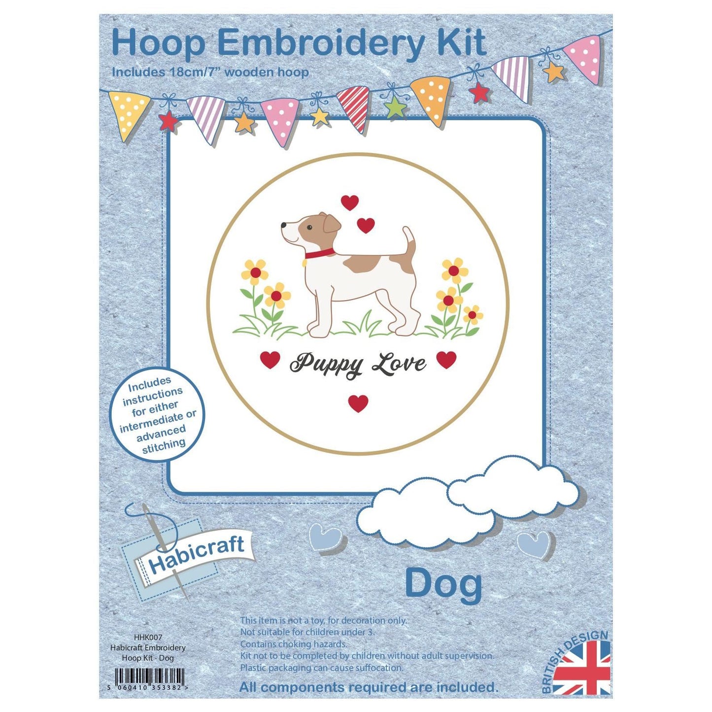 Habicraft Hoop Embroidery Kit - Dog - HHK007