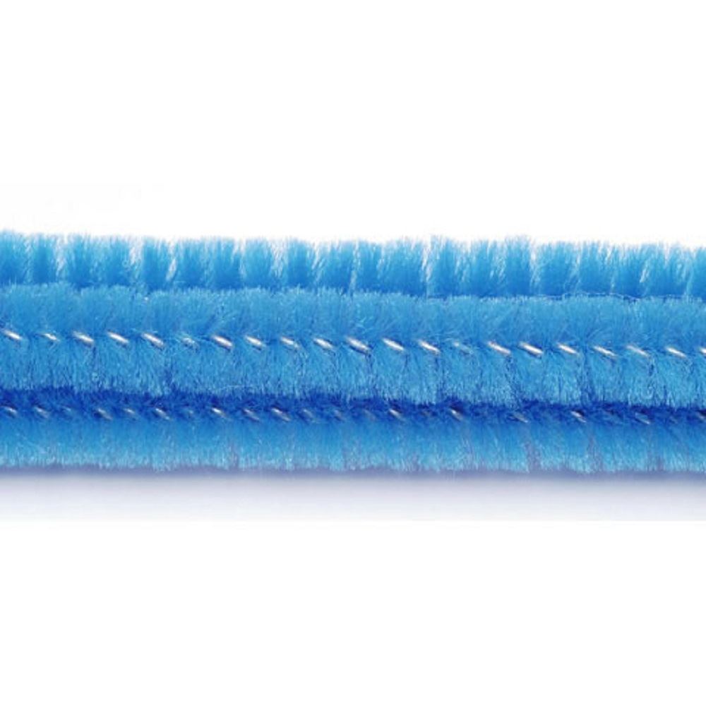 100 x 12" / 30cm Long Chenille Stems / Pipe Cleaners - 6mm Thick - Choice of Colours