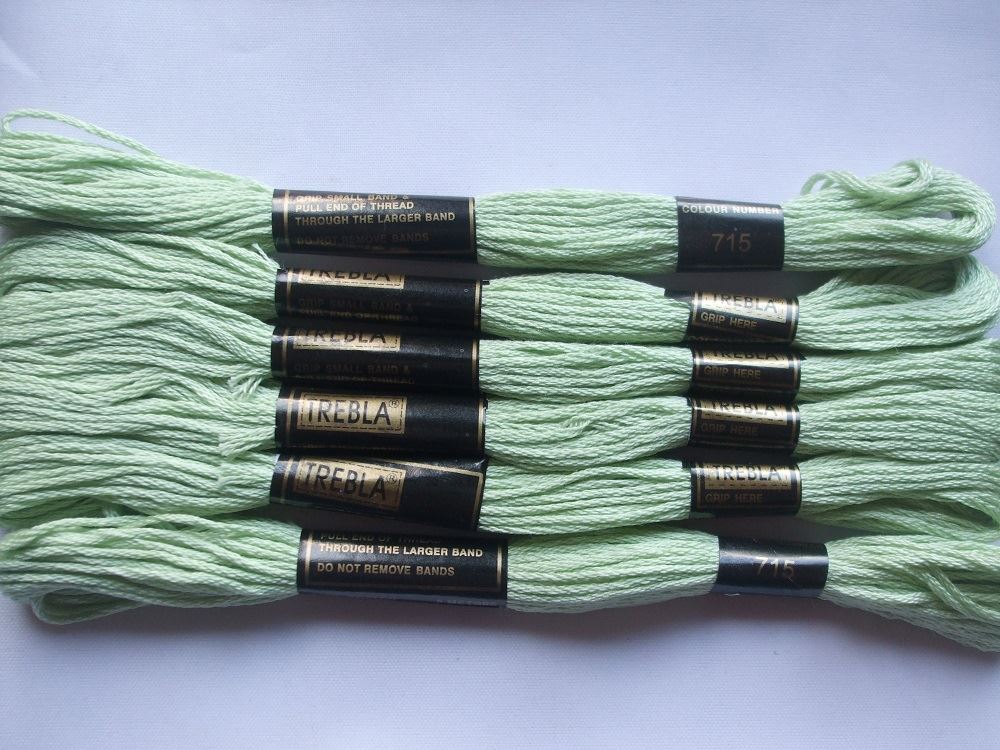 Trebla Embroidery Thread - 6 Skeins 8m each