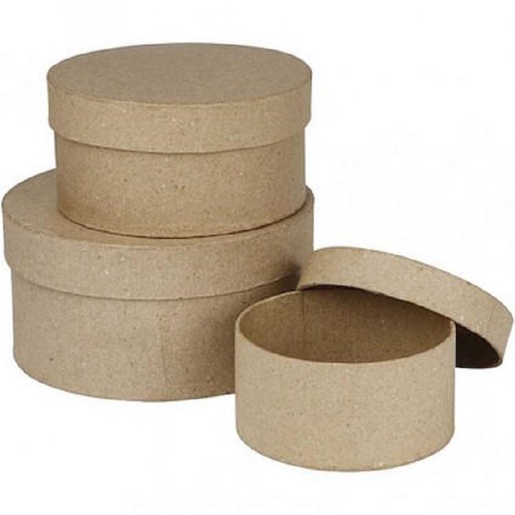 Creativ Papier Mache Round Boxes - Set of Three