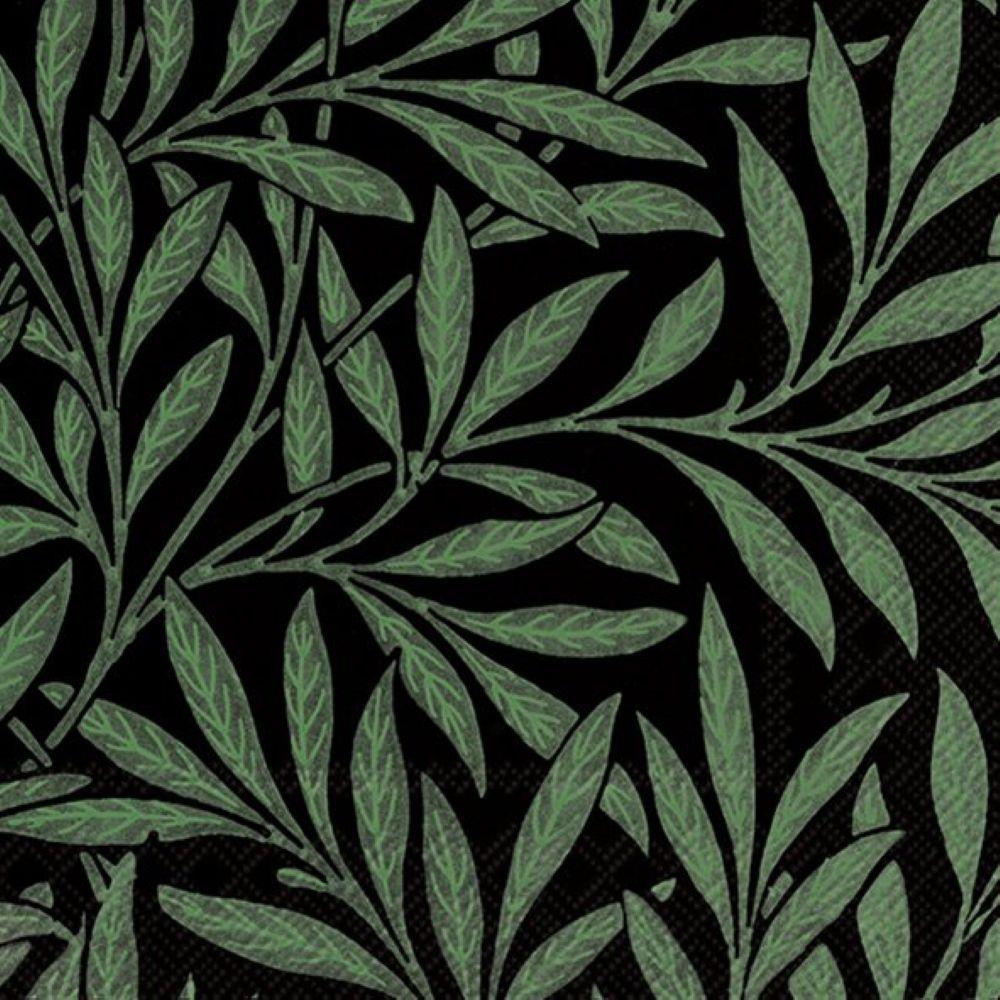 4 x Paper Napkins - Willow Black (V&A) - Ideal for Decoupage / Napkin Art