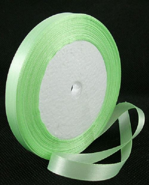 Satin Ribbon Roll - 10mm Wide - 25 Yards (22 Metres) - Jade Green