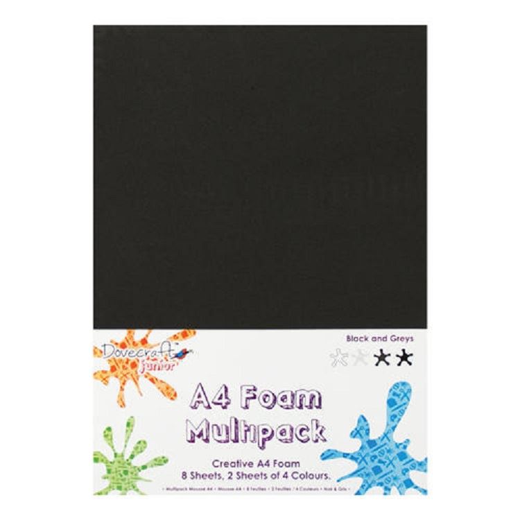 Dovecraft Felt & Foam Assorted Packs 8 Sheets, 4 Colours