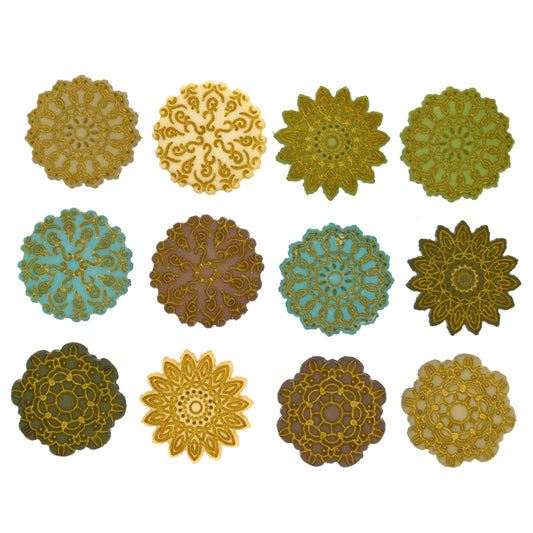 Antique Lace - Novelty Craft Buttons / Embellishments by Dress It Up