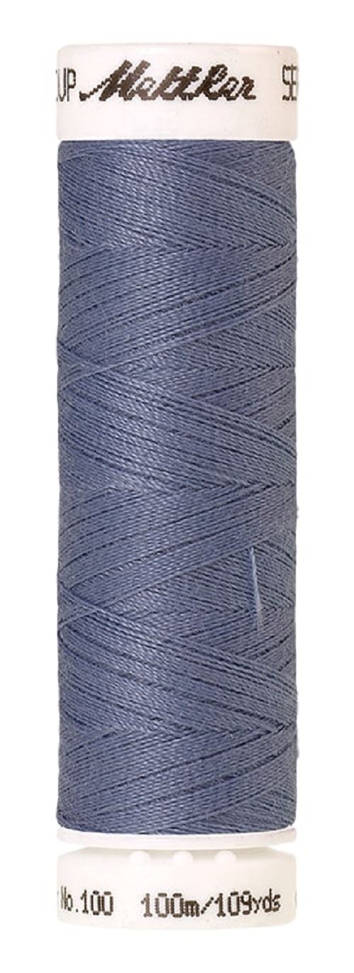 Mettler Seralon Universal 100m Sewing Thread Mostly Purples Blues