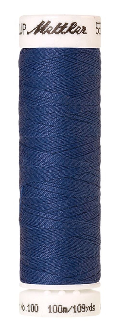 Mettler Seralon Universal 100m Sewing Thread Mostly Purples Blues