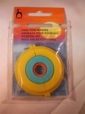 Pony Split Pom Pom Maker - Makes 3 sizes of PomPom - 3.5cm, 5cm and 7.5cm