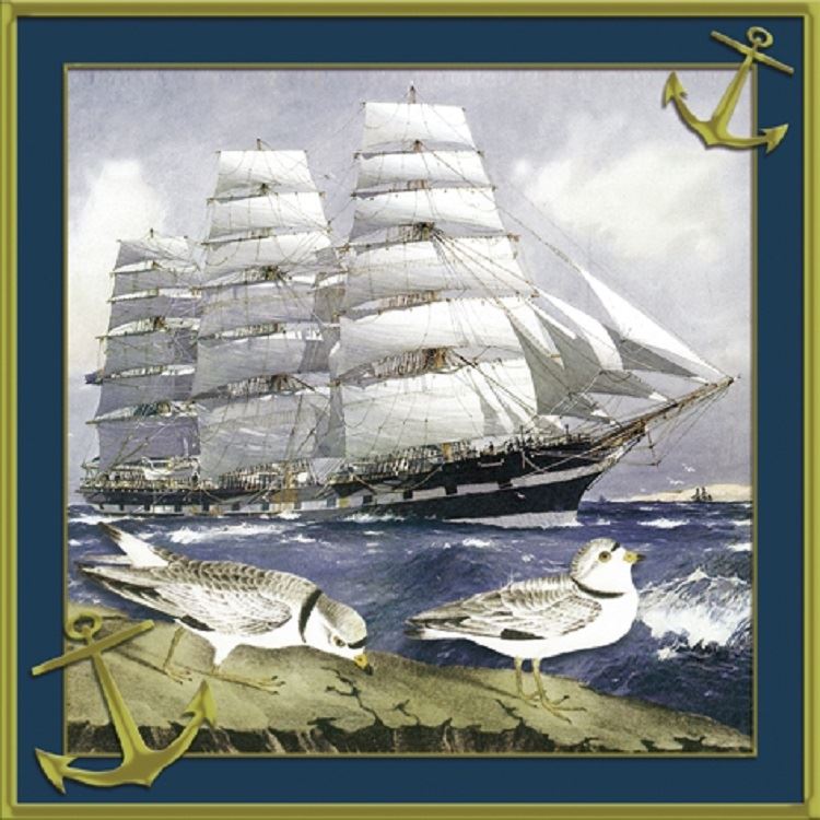 4 x Paper Napkins - Windjammer - Ideal for Decoupage / Napkin Art