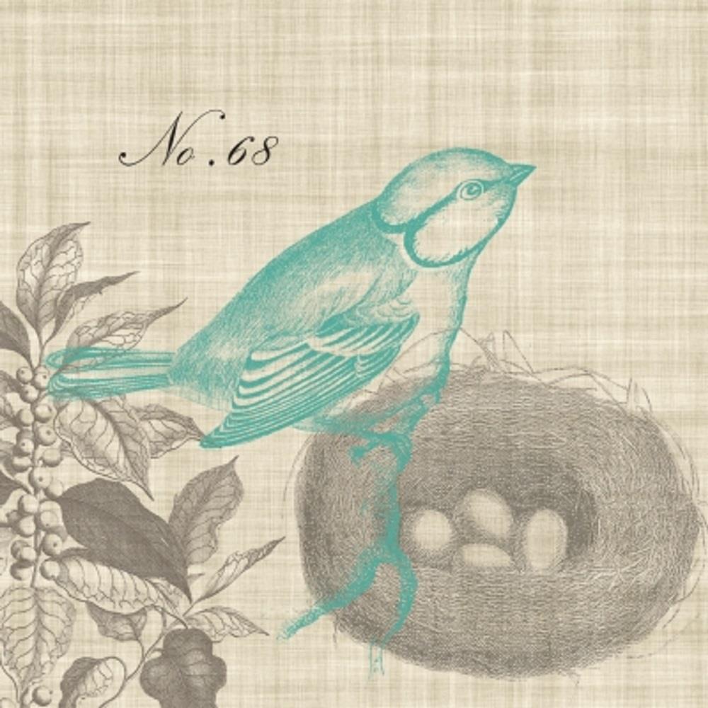 PPD Pack of 20 Paper Napkins / Serviettes - Piedmont Bird - 33cm x 33cm - 3 Ply