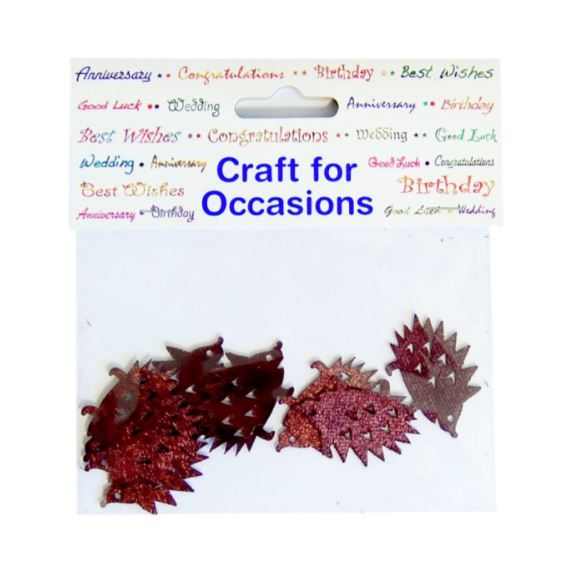 Craft For Occasions Embellishments - Pack of 8 Hedgehogs - C2266