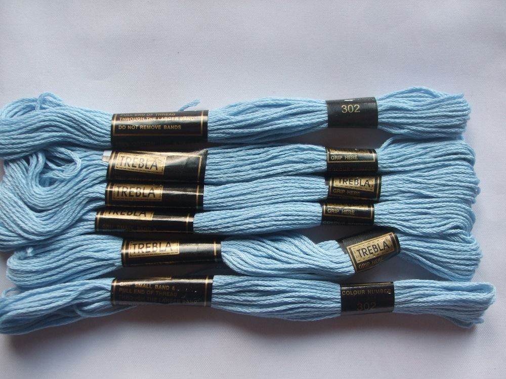 Trebla Embroidery Thread - 6 Skeins 8m each