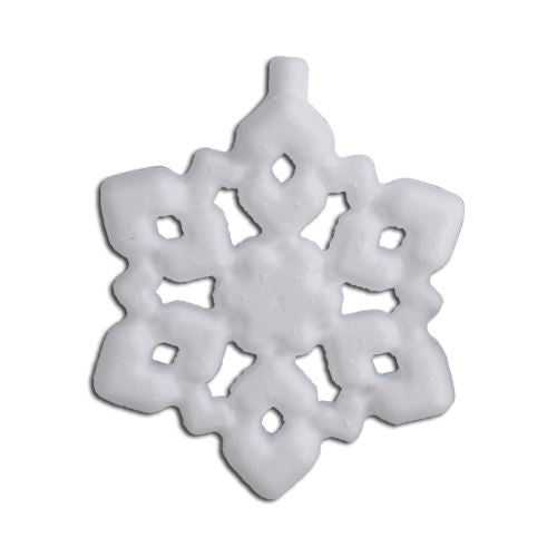 Polystyrene Shape - Snowflake - 7.5cm - Great for Christmas Decorations