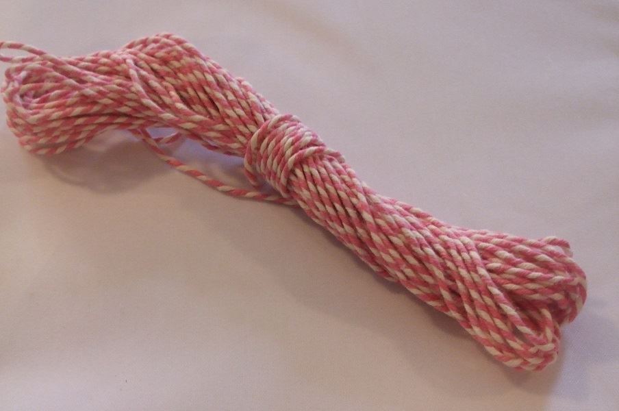 10m of Candy Striped Bakers Twine - Large Range of Colours