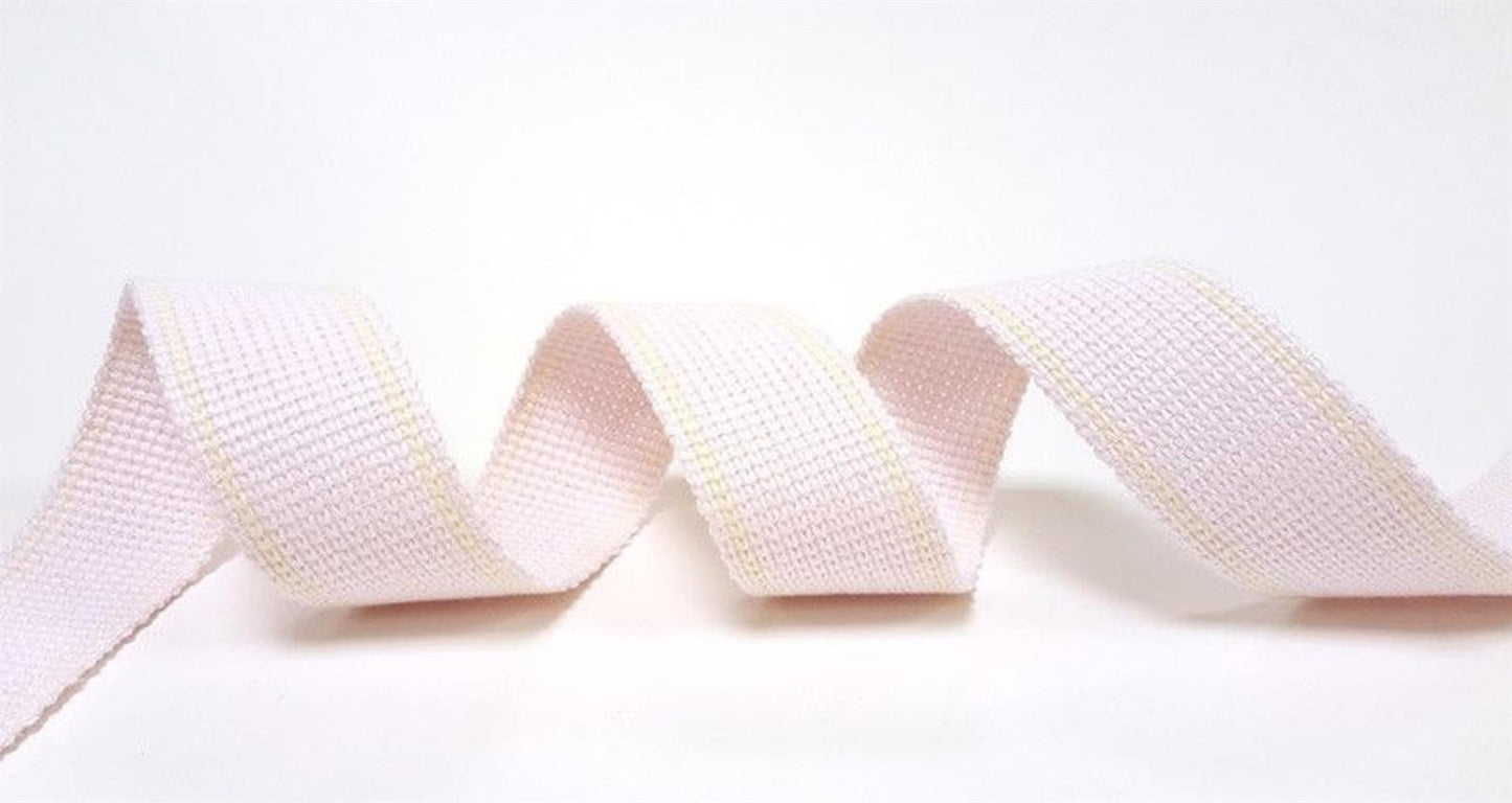 Webbing 34mm Cotton with Stripe Detail - Ideal for Bag Straps