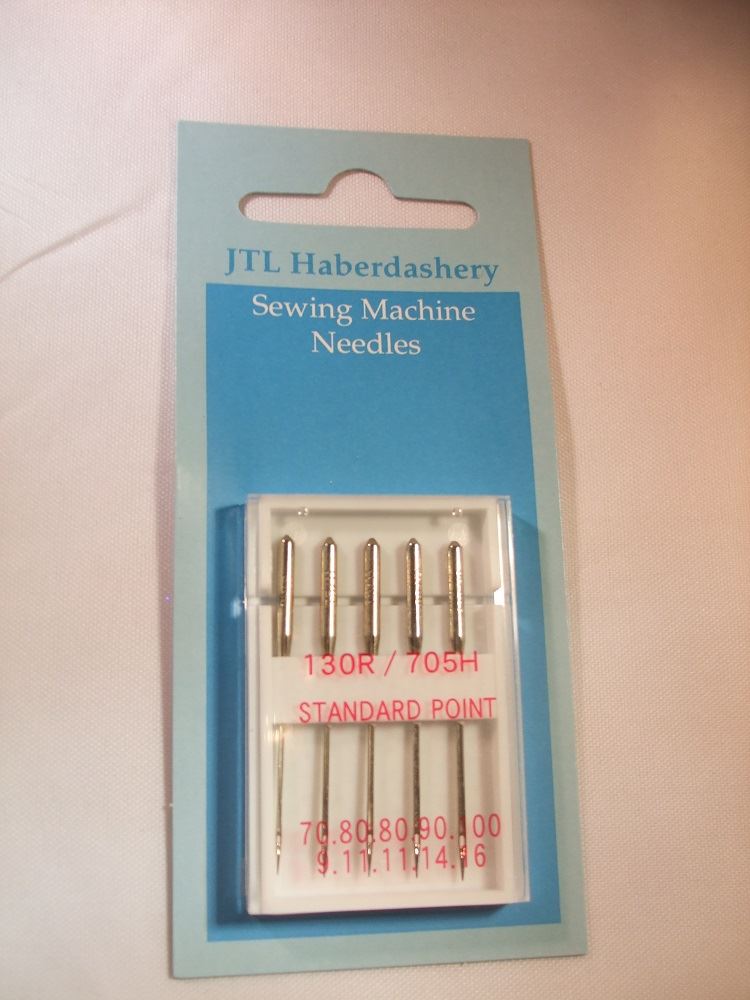 JTL Haberdashery Pack of 5 Sewing Machine Needles - Choice of Type