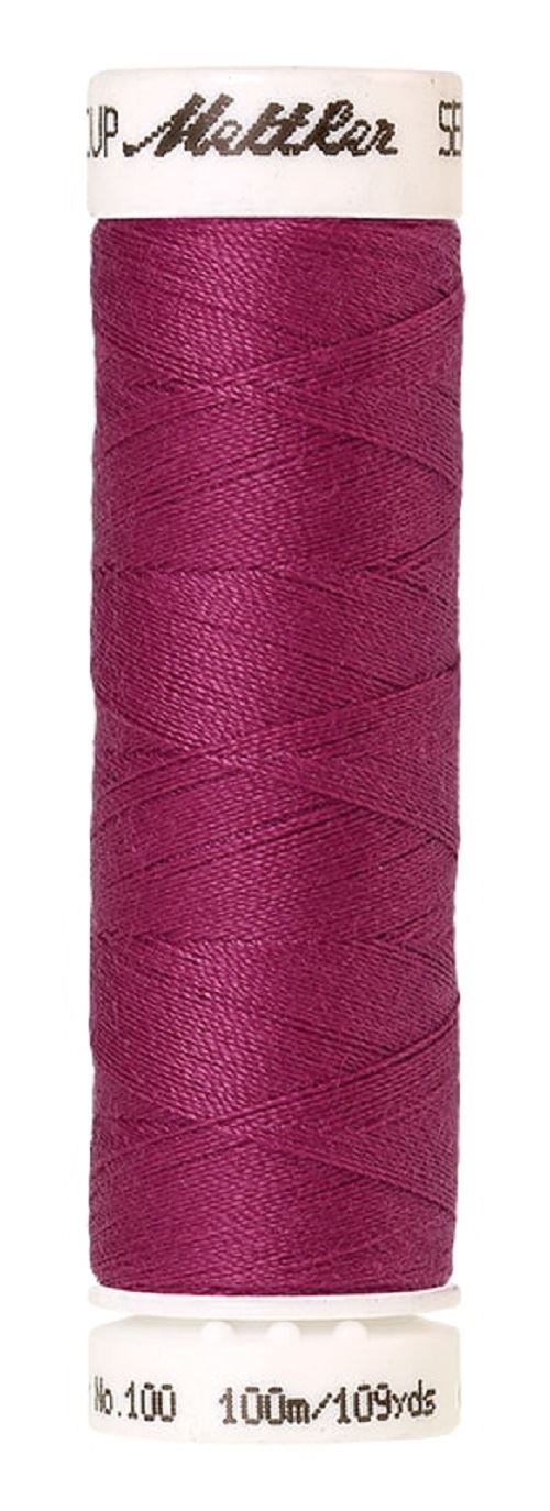 Mettler Seralon Universal 100m Sewing Thread Mostly Purples Pinks and Reds